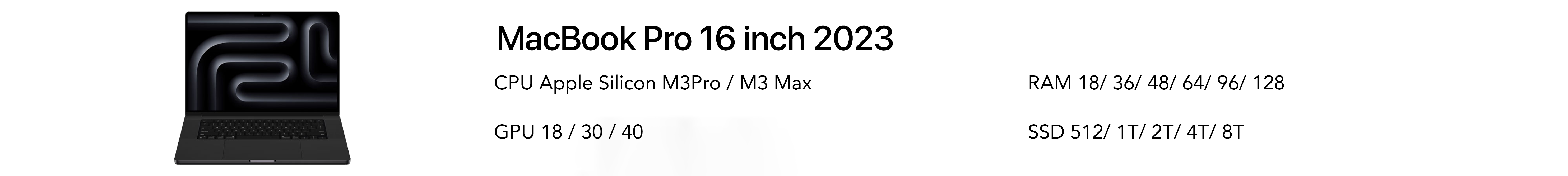 Macbook Pro 16-inch M3 2023