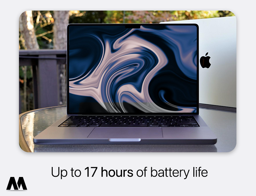 Thời lượng pin "khủng" 17 tiếng của MacBook Pro 14inch