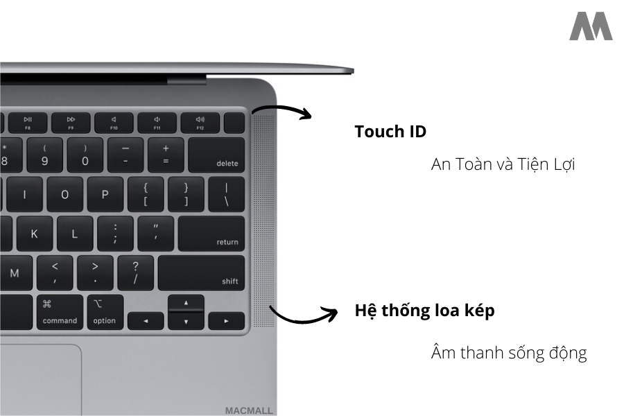 Những tính năng nổi bật trên MacBook Air 2020